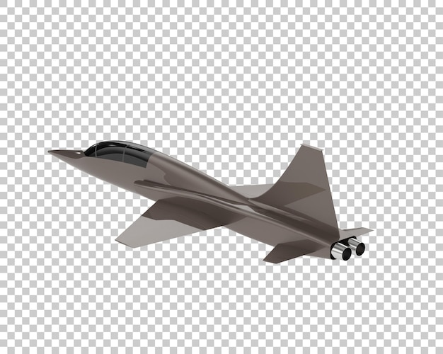 Jet da combattimento isolato sullo sfondo illustrazione di rendering 3D