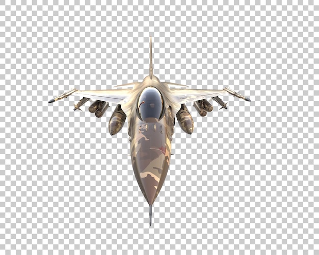 Jet da combattimento isolato sullo sfondo illustrazione di rendering 3D
