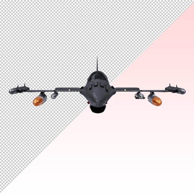 Jet de guerra de tamaño mini con arma