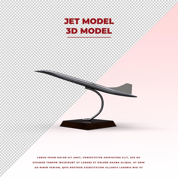 Jet-modell-statue