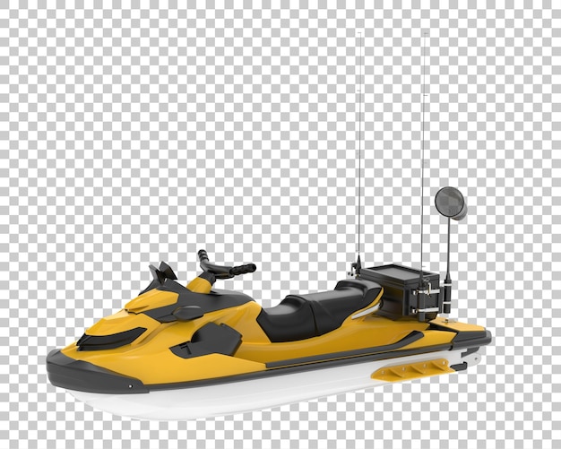 PSD jet ski isolé sur fond illustration de rendu 3d