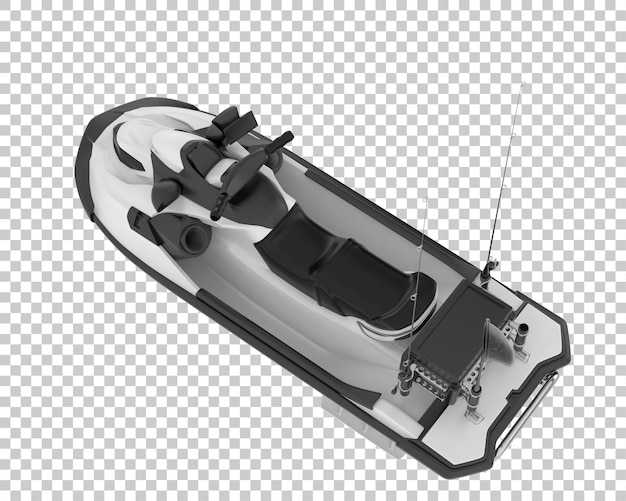 Jet ski isolé sur fond illustration de rendu 3d