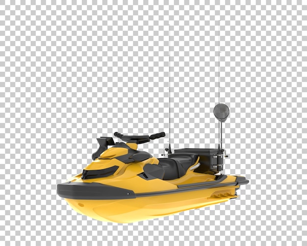 PSD jet ski isolé sur fond illustration de rendu 3d