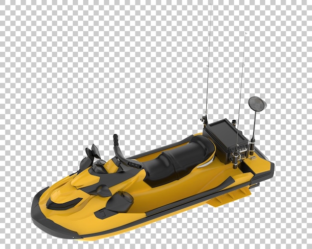 PSD jet ski isolé sur fond illustration de rendu 3d