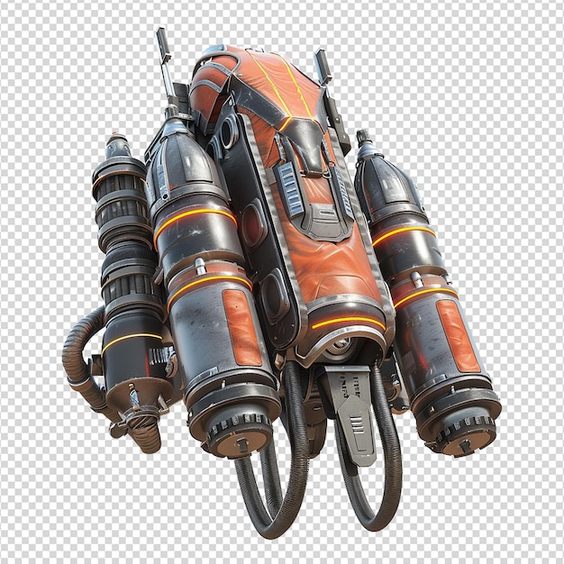 Jetpack aislado sobre un fondo transparente