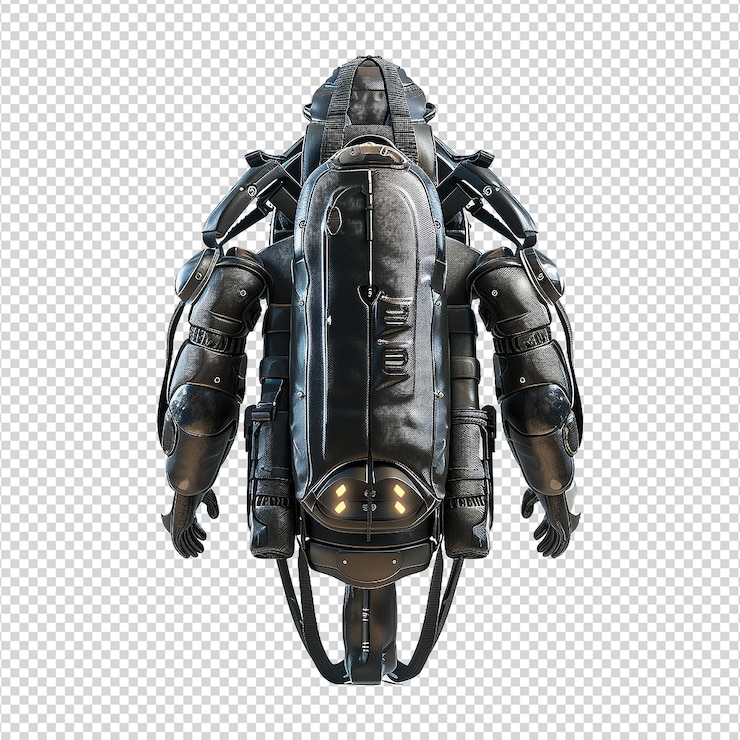 PSD jetpack isolated on transparent background
