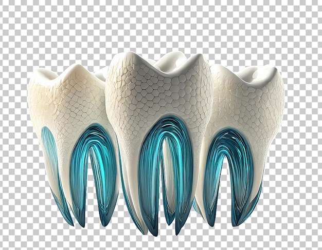 Un Jeu 3d De Dents Uniques