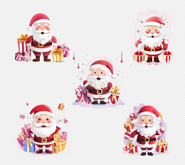 Le Jeu Du Père Noël  PSD Premium