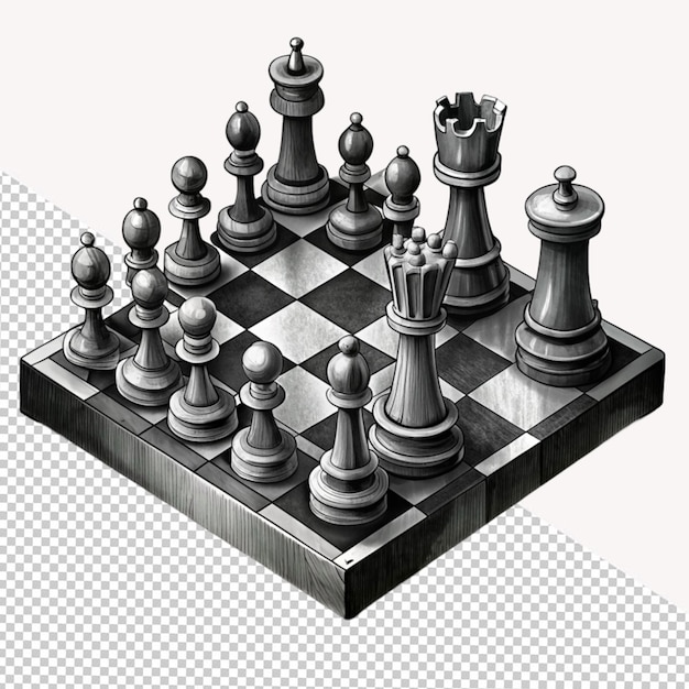 Jeu D'échecs Sur Fond Transparent