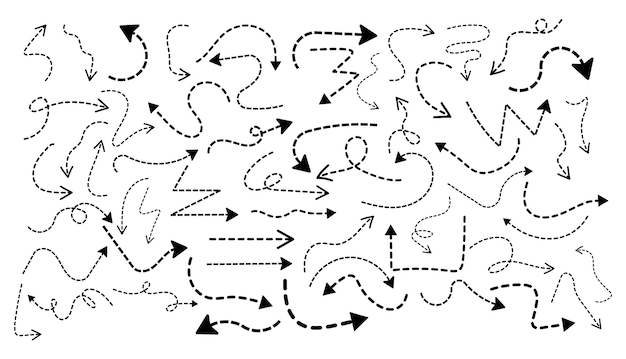 PSD jeu d'icônes de flèche psd