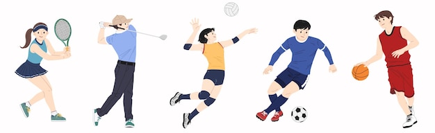 jeu de joueurs sportifs