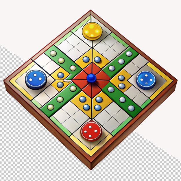 Jeu De Ludo Sur Fond Transparent