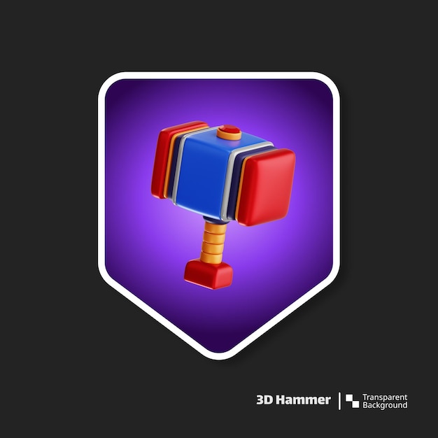 PSD le jeu de rendu 3d asset hammer