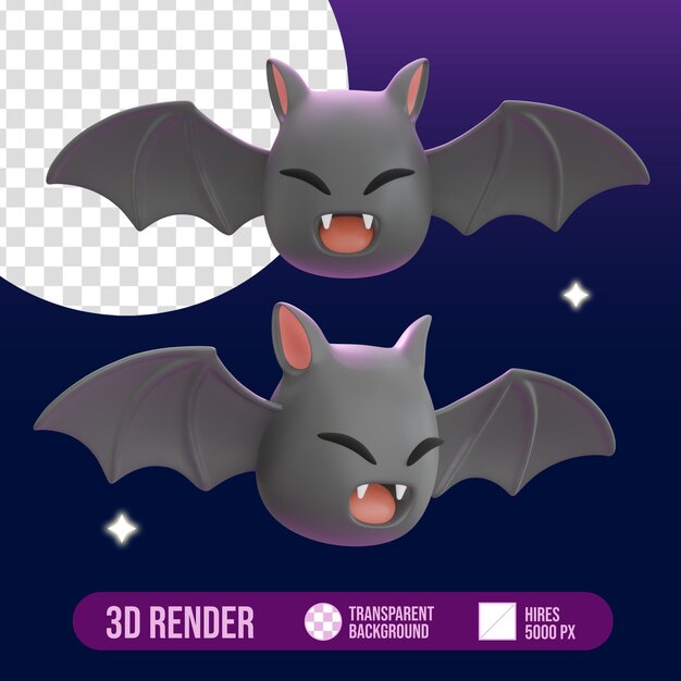 Le jeu de rendu 3D de la chauve-souris mignon 1