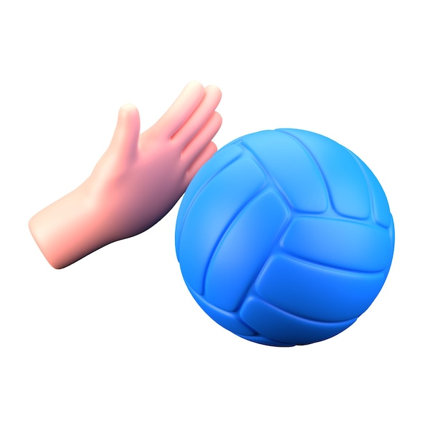 PSD jeu de volley-ball à la main hobby sportif