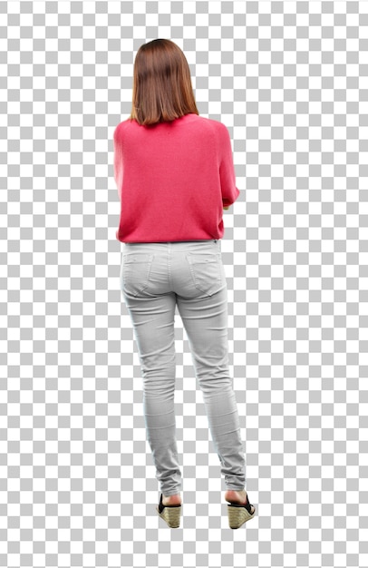 Jeune femme belle et cool tout le corps