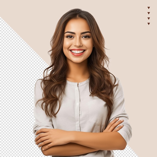 Une jeune femme belle et souriante