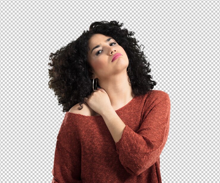 PSD jeune femme, douleur épaule