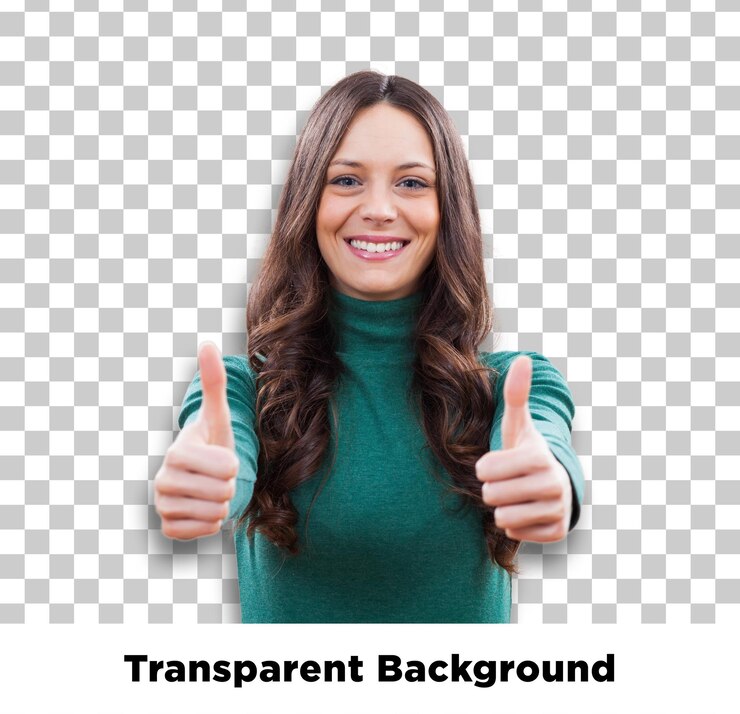 PSD une jeune femme excitée se réjouit isolée sur un fond transparent