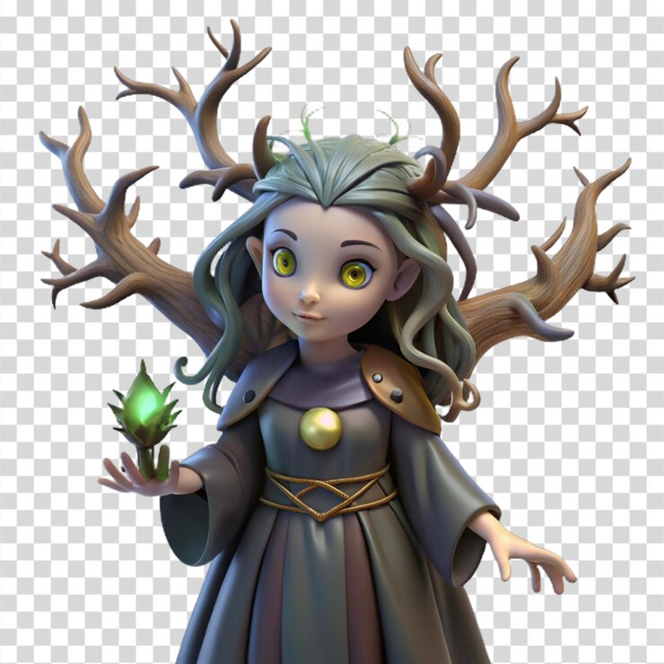 PSD la jeune fille de l'esprit de la forêt
