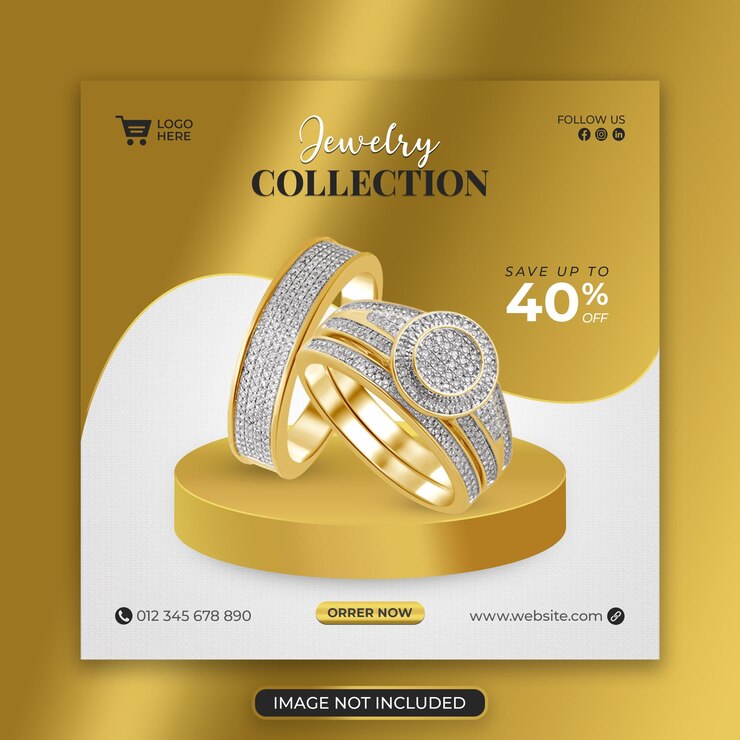 Jewelry social media and instagram post template Premium Psd