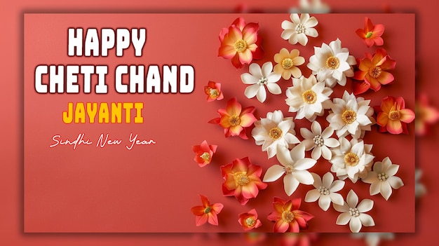 PSD jhulelal jayanti cheti chand es un trasfondo del año nuevo hindú sindhi
