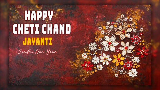 PSD jhulelal jayanti cheti chand est un contexte de la nouvelle année hindoue sindhi
