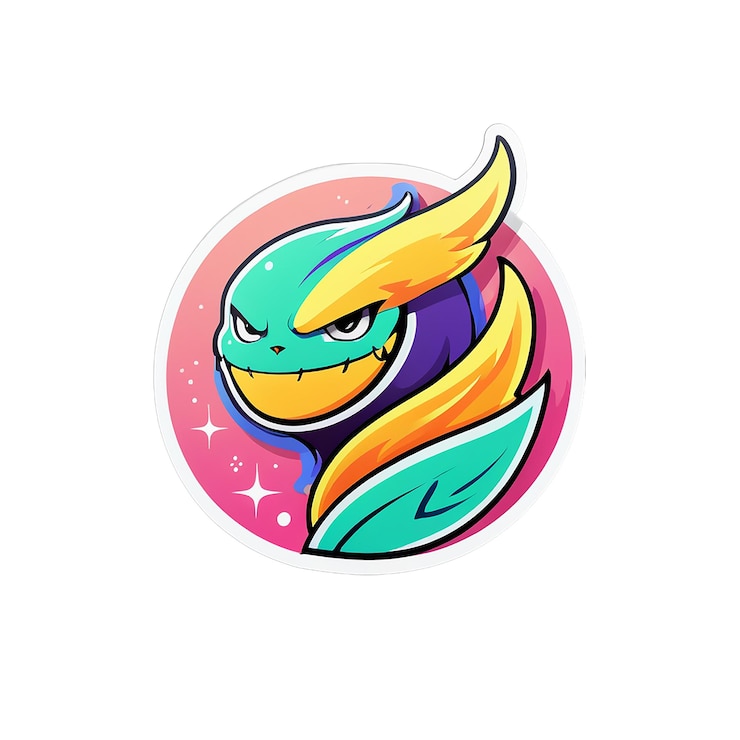 PSD jing sticker decal