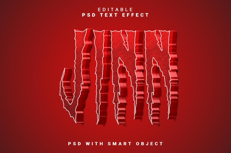 PSD jinn 3d-text-effekt