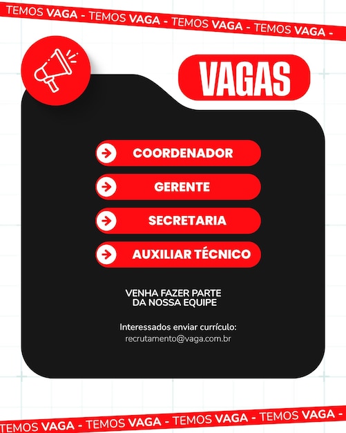 Job Openings Announcement Poster
