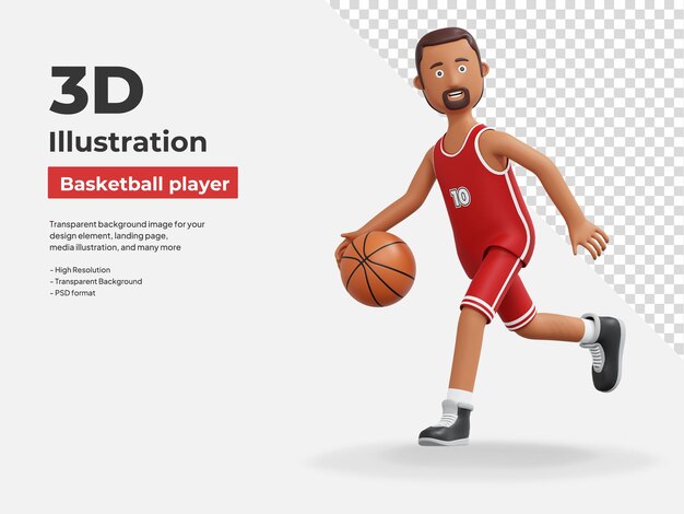 Jogador de Basquetebol Modelo 3d