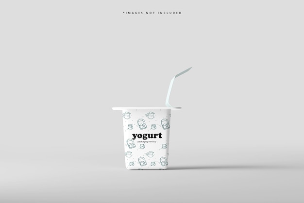 Joghurt- oder eisbecher-mockup