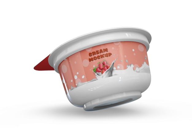 Joghurt-Verpackung Mockup