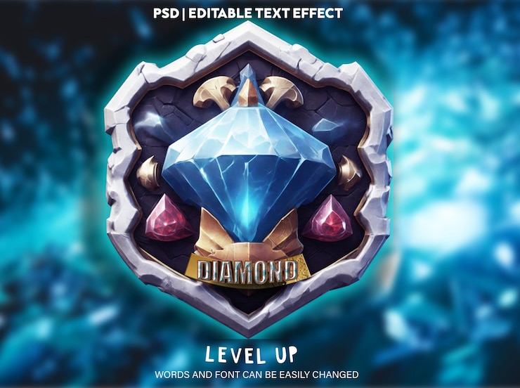 PSD jogo de diamantes bade 3d
