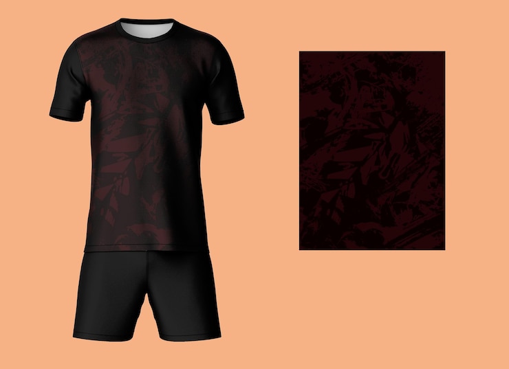 PSD jogo de futebol_jersey_kit_mockup