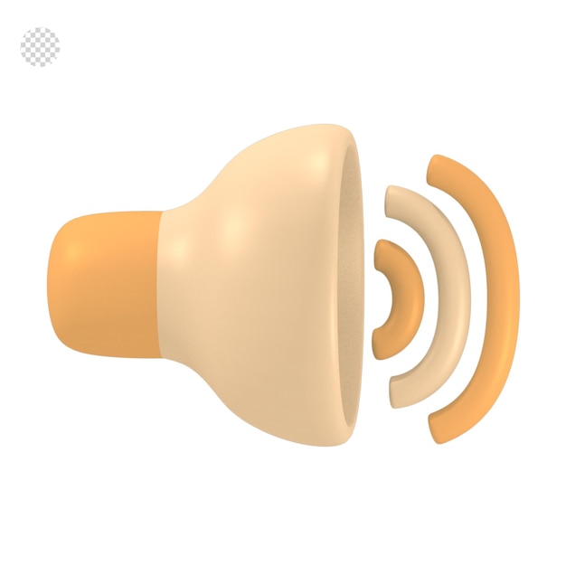 Jogo de interface de usuário de ícone 3d e volume de som de ícone de aplicativo de ti
