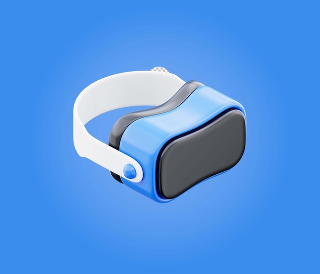 Jogos de realidade moderna com ilustração de ícone de fone de ouvido VR Conceito de óculos futuristas