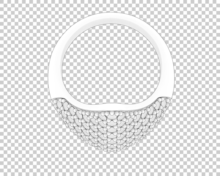 PSD jóias na ilustração de renderização 3d de fundo transparente