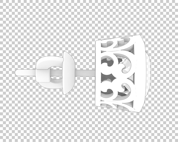 PSD jóias na ilustração de renderização 3d de fundo transparente