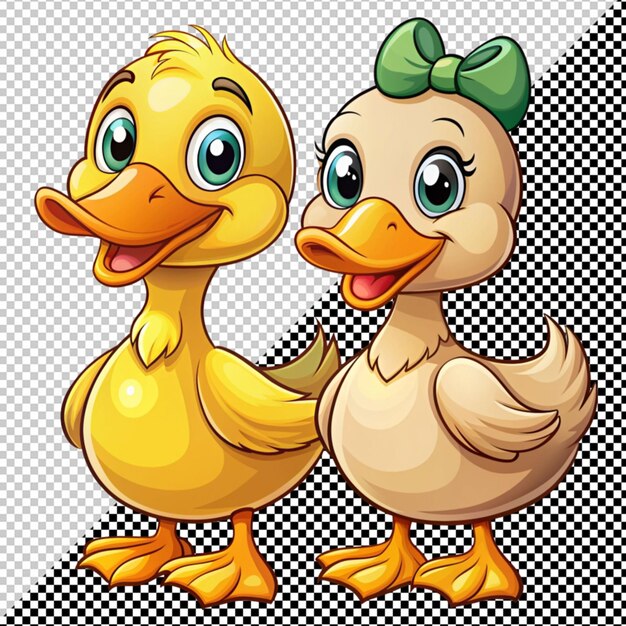 PSD un joli couple de canards.