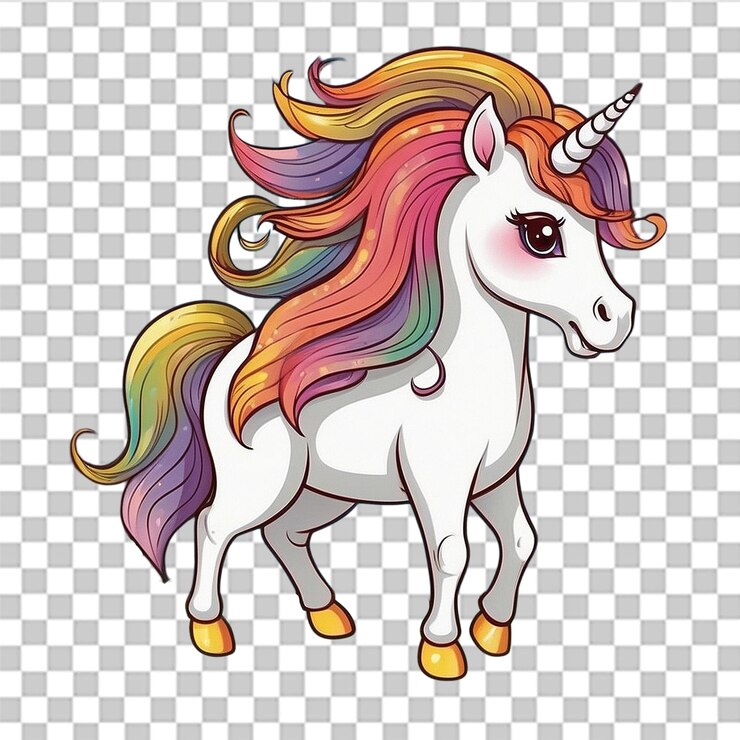 PSD joli livre à colorier avec des illustrations magiques de licornes pour enfants
