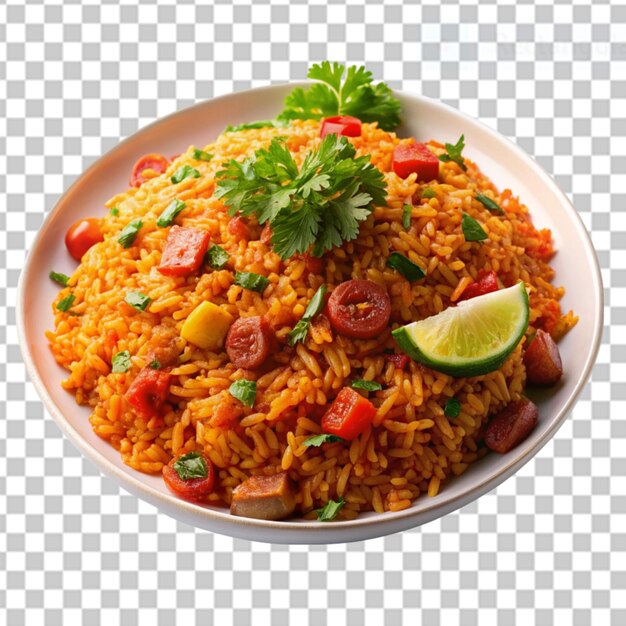 PSD jollof sur fond transparent