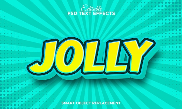 Jolly Comic Style Editable Text Effect