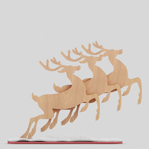 PSD jouet de cerf de noël