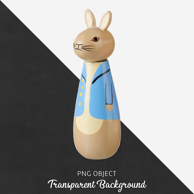 PSD jouet lapin en bois transparent