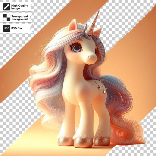 Jouet De Licorne Psd Sur Fond Transparent