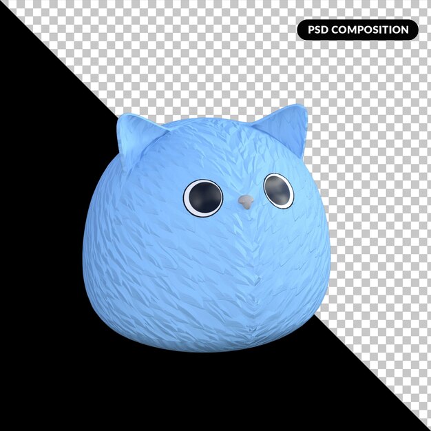 Jouets De Chat Mignon Rendu 3d Psd Premium