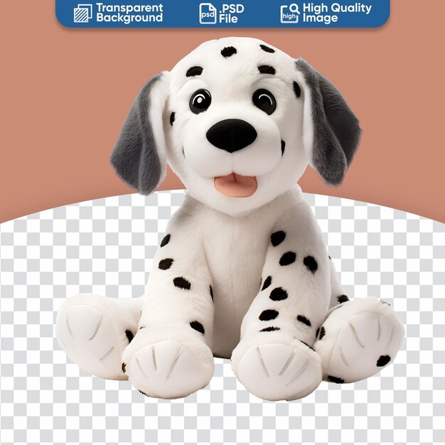 PSD des jouets en peluche pour chiens de dalmatie