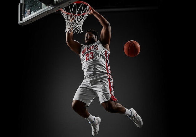 Un joueur de basket-ball en action