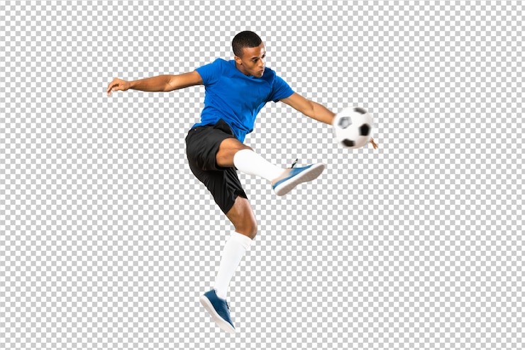 PSD joueur de football afro-américain